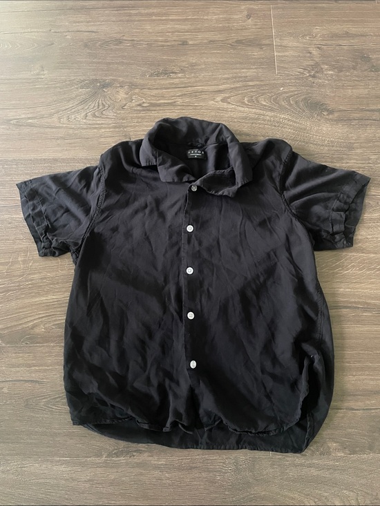 Aetos Other - Men's Aetos Short Sleeve Black Button-Up Shirt, Size Medium
